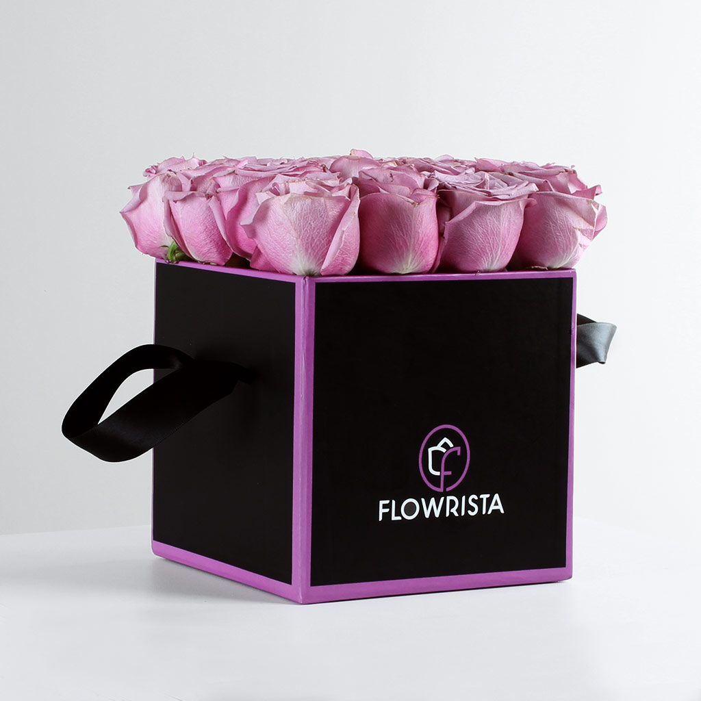 Box of Purple Roses 