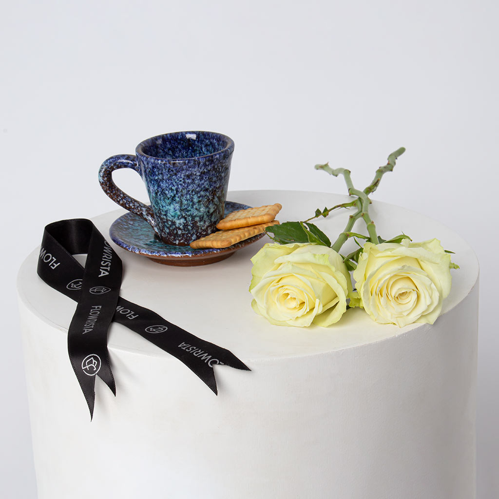 Flowrista Online Flowers Shop فنجان قهوة تركي - أزرق