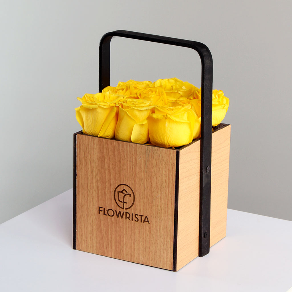 Yellow flat box