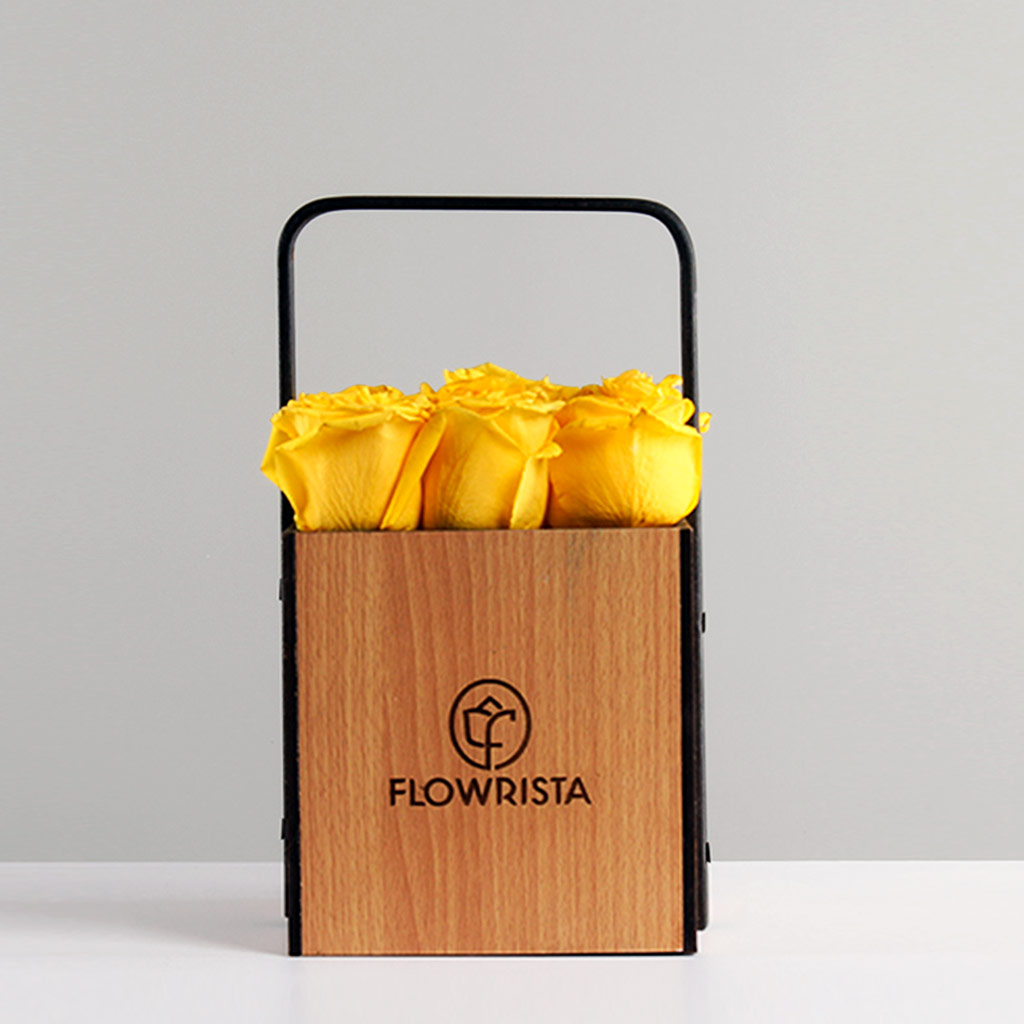 Yellow flat box