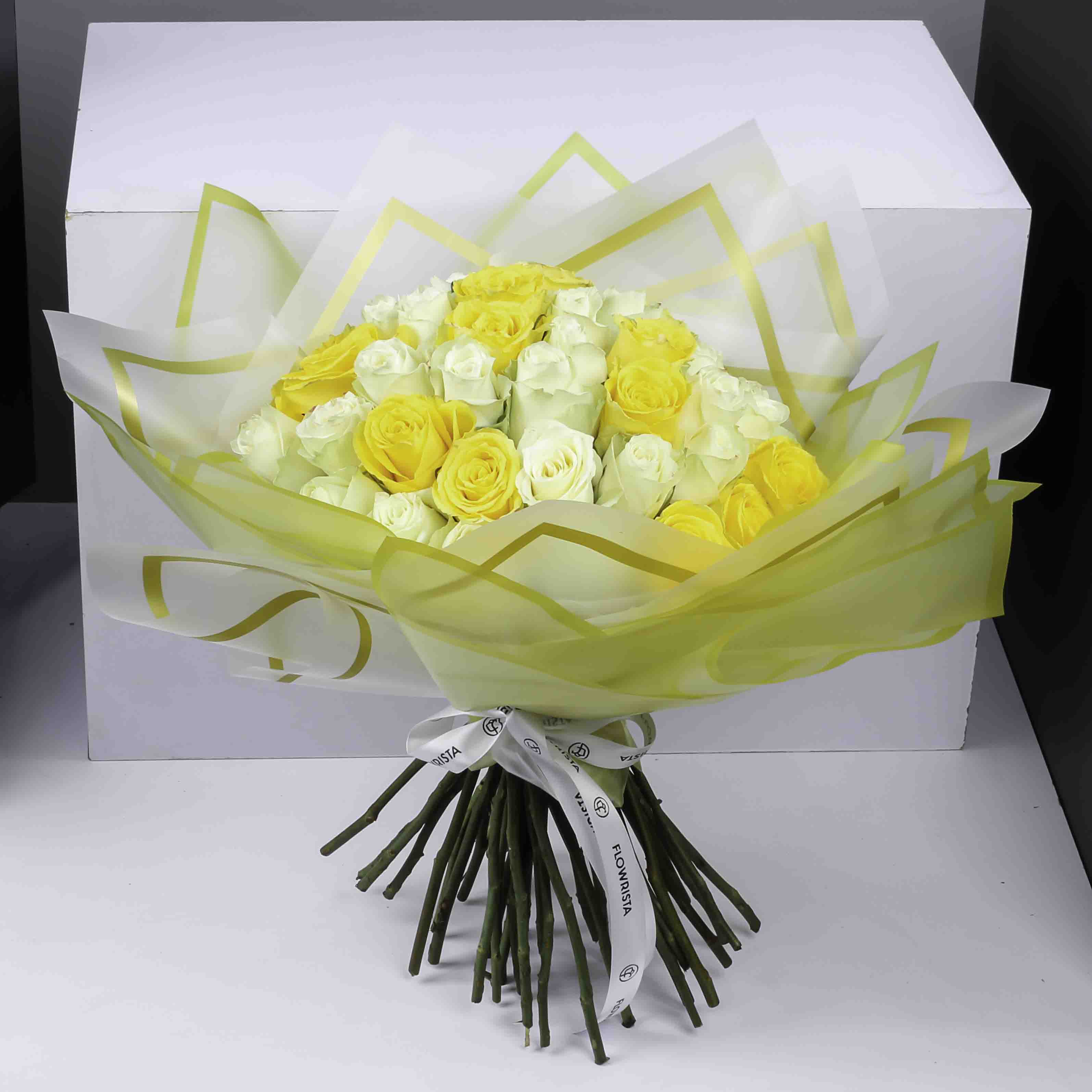 Yellow and white